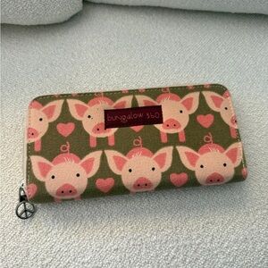 Bungalow 360 Pig and Heart Pattern Wallet